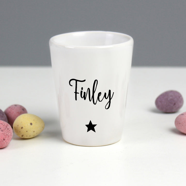 Buy Personalised Star Name Only Egg Cup at www.giftsfinder.co.uk