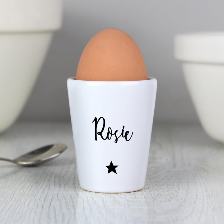 Buy Personalised Star Name Only Egg Cup at www.giftsfinder.co.uk