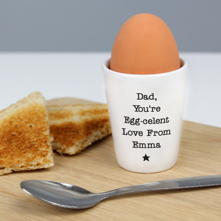 Buy Personalised Star Free Text Egg Cup at www.giftsfinder.co.uk