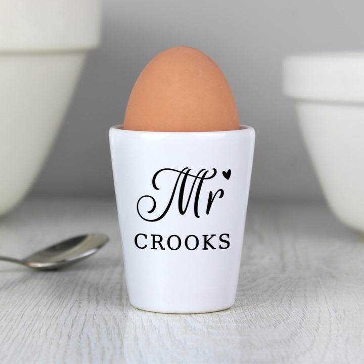 Buy Personalised Mr Egg Cup at www.giftsfinder.co.uk