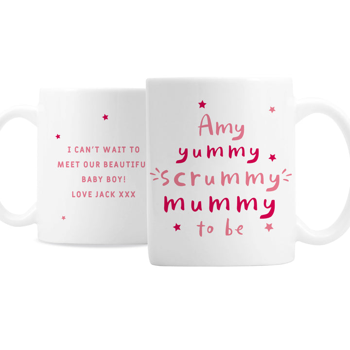 Personalised Yummy Scrummy Mummy To Be Mug - part of the Gifts Finder Personalised Mugs collection