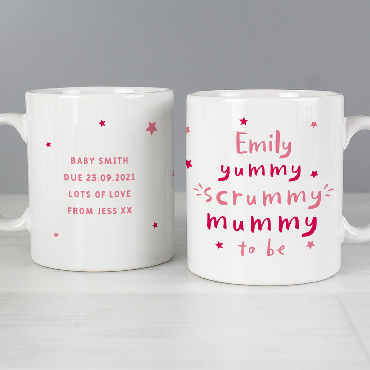 Personalised Yummy Scrummy Mummy To Be Mug - part of the Gifts Finder Personalised Mugs collection