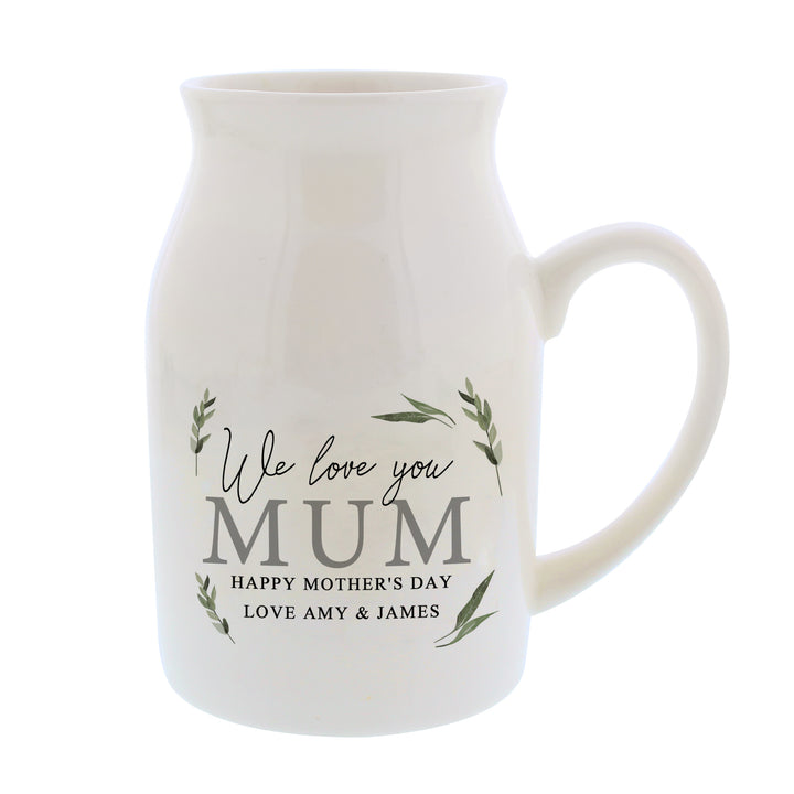 Buy Personalised Botanical Flower Jug Vase available now at www.giftsfinder.co.uk