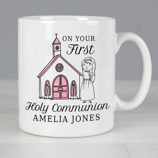 Buy Personalised Girls First Holy Communion Mug at www.giftsfinder.co.uk