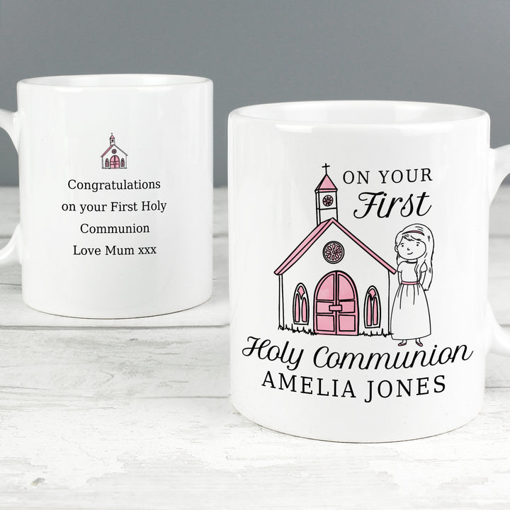 Personalised Girls First Holy Communion Mug - part of the Gifts Finder Personalised Mugs collection