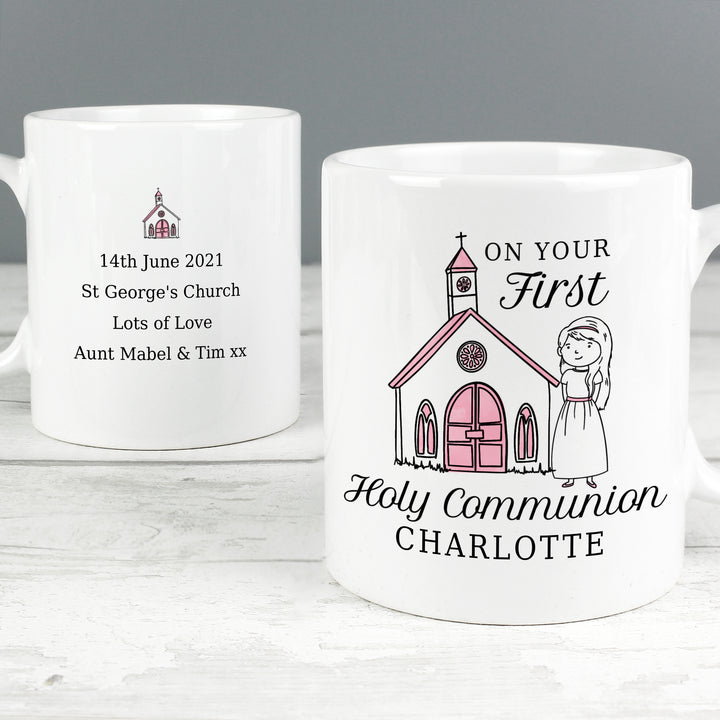 Personalised Girls First Holy Communion Mug - part of the Gifts Finder Personalised Mugs collection