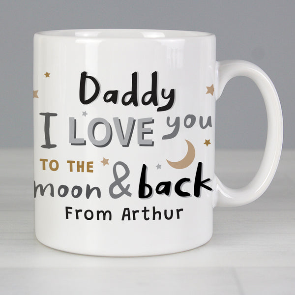 Buy Personalised To the Moon and Back Mug at www.giftsfinder.co.uk