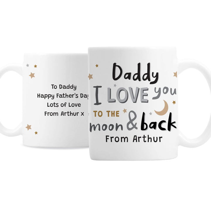 Buy Personalised To the Moon and Back Mug at www.giftsfinder.co.uk