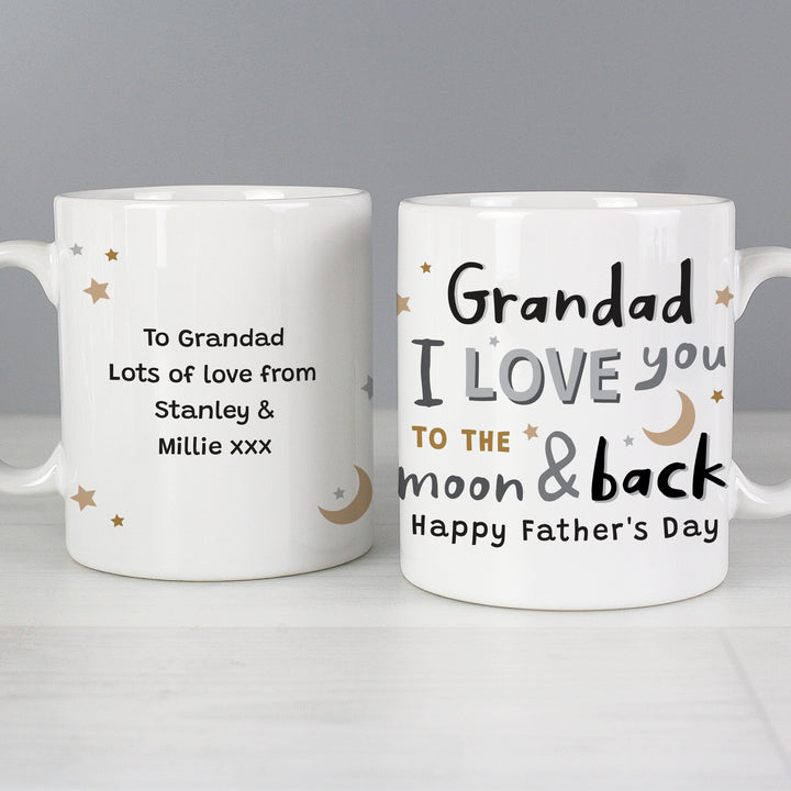 Buy Personalised To the Moon and Back Mug at www.giftsfinder.co.uk