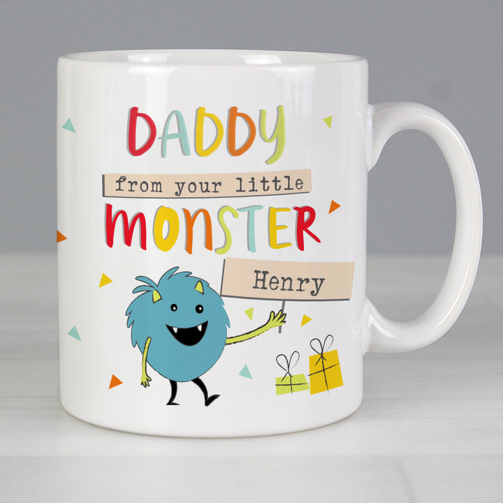 Personalised Little Monster Mug - part of the Gifts Finder Personalised Mugs collection