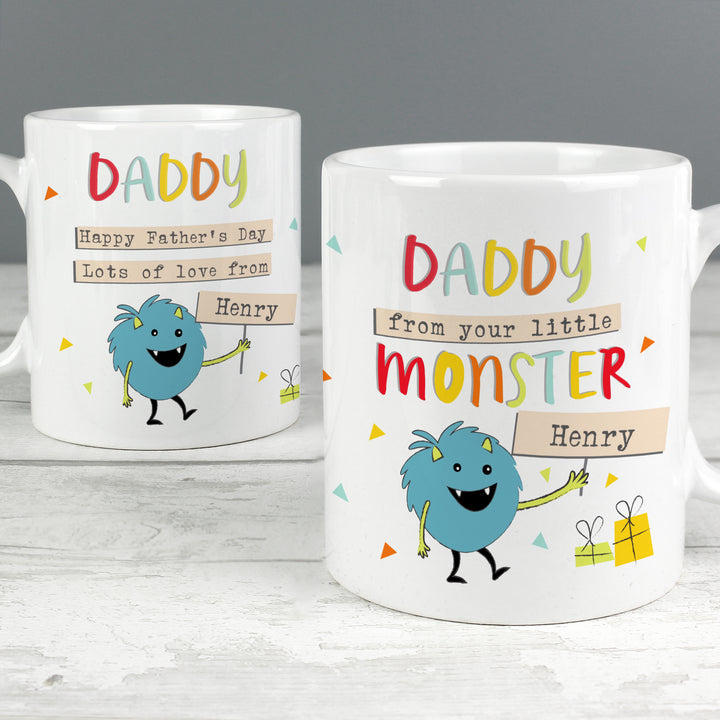 Personalised Little Monster Mug - part of the Gifts Finder Personalised Mugs collection