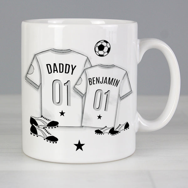 Buy Personalised Football Mini Me Mug at www.giftsfinder.co.uk