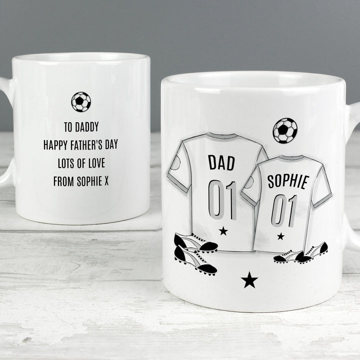 Personalised Football Mini Me Mug - part of the Gifts Finder Personalised Mugs collection