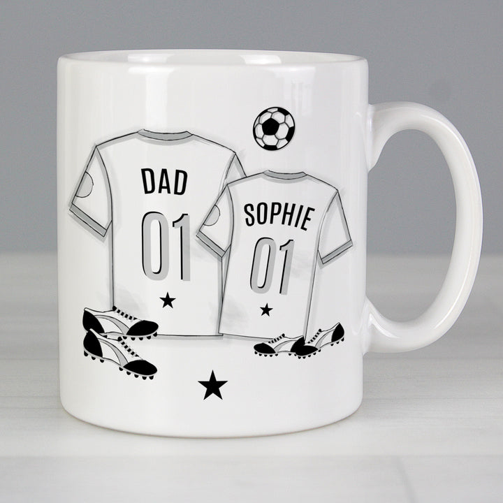 Personalised Football Mini Me Mug - part of the Gifts Finder Personalised Mugs collection