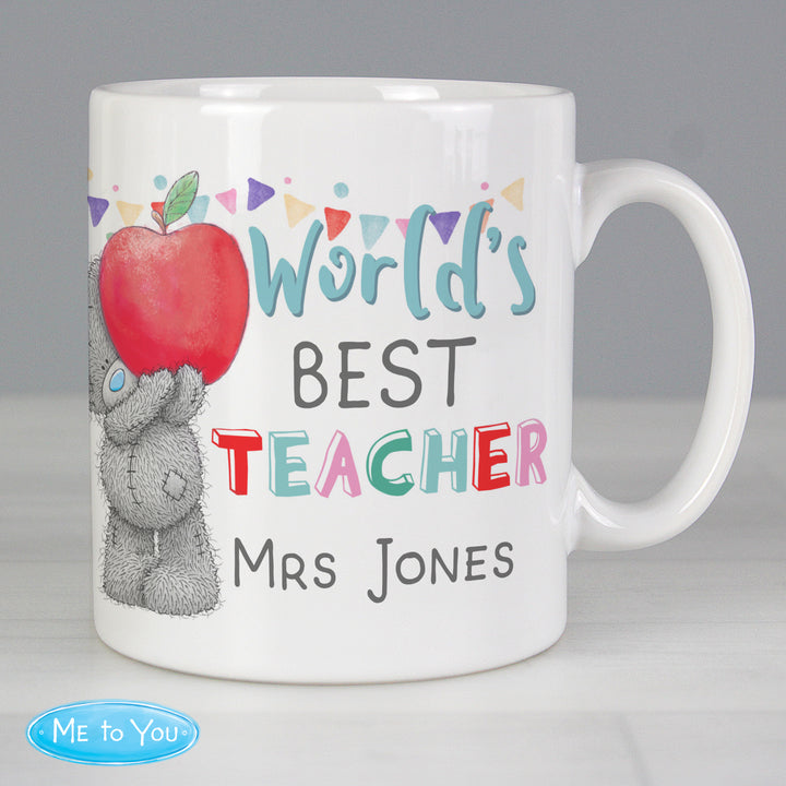 Buy Personalised Me to You World's Best Teacher Mug at www.giftsfinder.co.uk