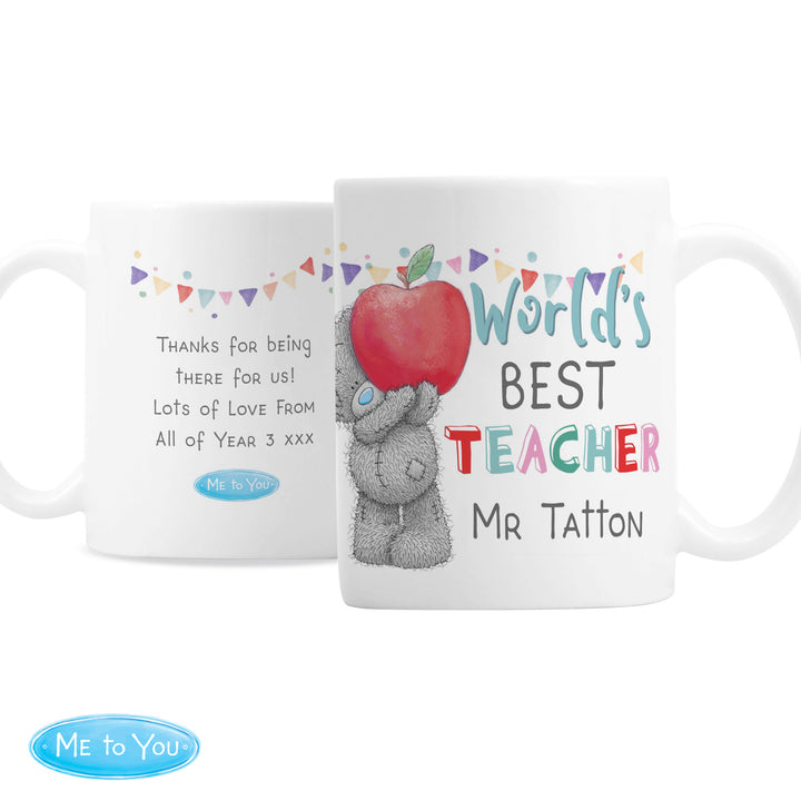 Buy Personalised Me to You World's Best Teacher Mug at www.giftsfinder.co.uk