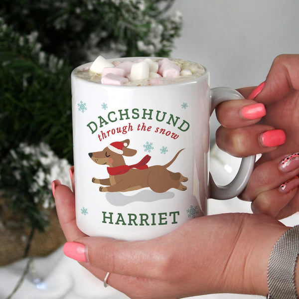 Buy Personalised Dachshund Through... Mug available now at www.giftsfinder.co.uk