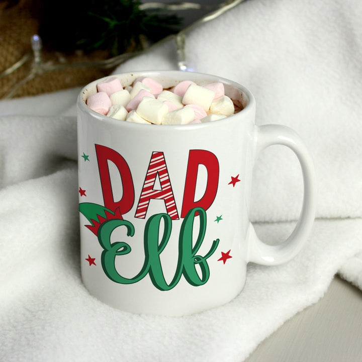 Personalised Dad Elf Mug - part of the Gifts Finder Personalised Mugs collection