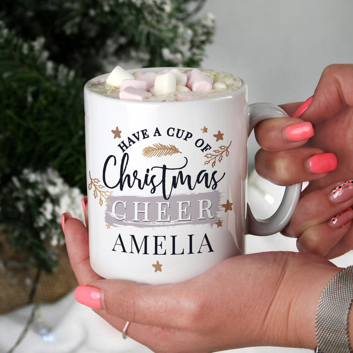 Buy Personalised Cup of Cheer Mug available now at www.giftsfinder.co.uk