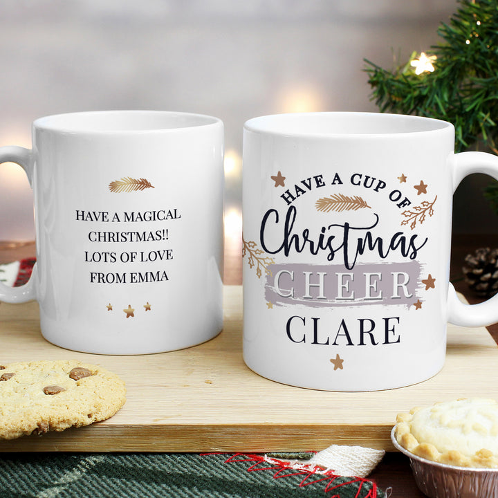 Buy Personalised Cup of Cheer Mug available now at www.giftsfinder.co.uk