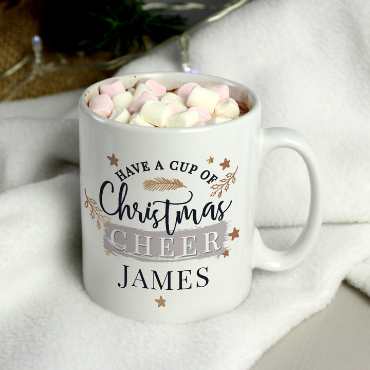 Buy Personalised Cup of Cheer Mug available now at www.giftsfinder.co.uk