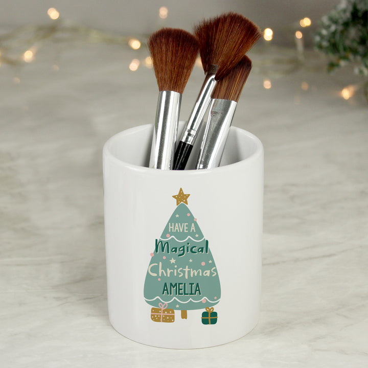 Buy Personalised Have A Magical Christmas Ceramic Plant Pot available now at www.giftsfinder.co.uk