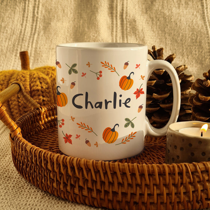 Buy Personalised Pumpkin Mug at www.giftsfinder.co.uk