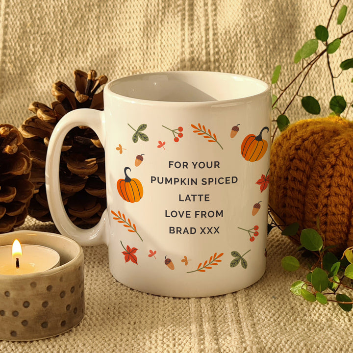 Buy Personalised Pumpkin Mug at www.giftsfinder.co.uk