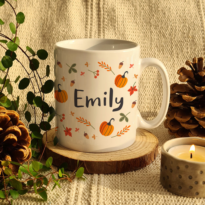 Buy Personalised Pumpkin Mug at www.giftsfinder.co.uk