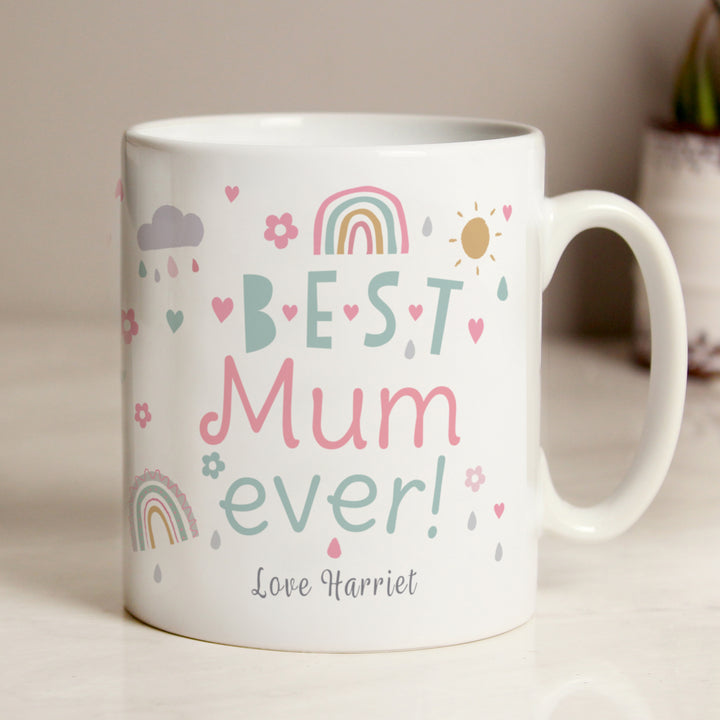 Buy Personalised Best Ever Rainbows & Sunshine Mug available now at www.giftsfinder.co.uk