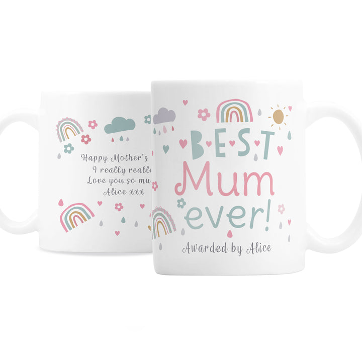 Buy Personalised Best Ever Rainbows & Sunshine Mug available now at www.giftsfinder.co.uk