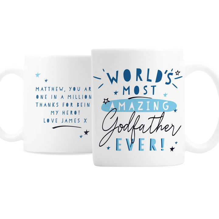 Personalised World's Most Amazing Godfather Mug - part of the Gifts Finder Personalised Mugs collection