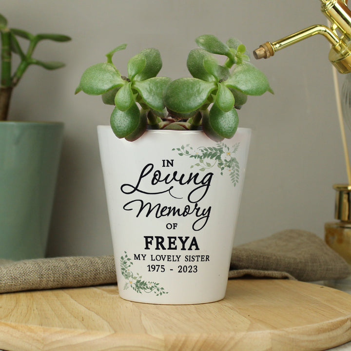 Buy Personalised In Loving Memory Plant Pot available now at www.giftsfinder.co.uk