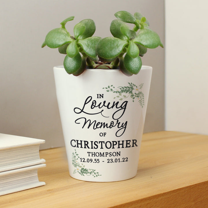 Buy Personalised In Loving Memory Plant Pot available now at www.giftsfinder.co.uk