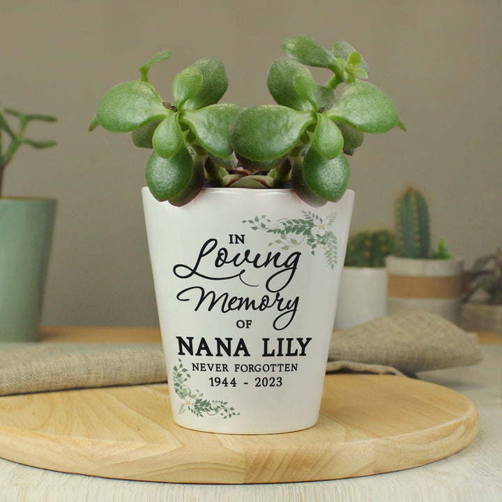 Buy Personalised In Loving Memory Plant Pot available now at www.giftsfinder.co.uk