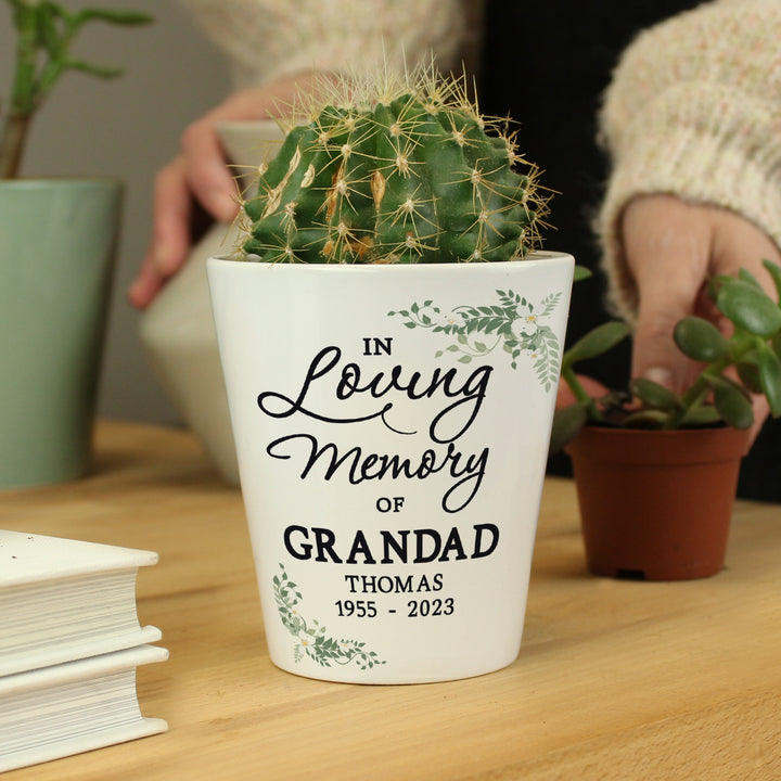 Buy Personalised In Loving Memory Plant Pot available now at www.giftsfinder.co.uk