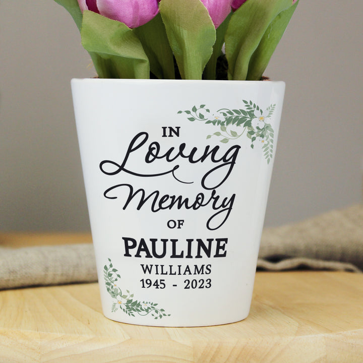 Buy Personalised In Loving Memory Plant Pot available now at www.giftsfinder.co.uk