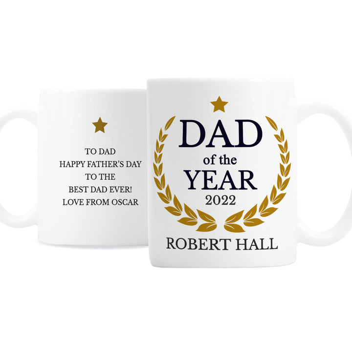 Personalised Dad Of The Year Mug - part of the Gifts Finder Personalised Mugs collection