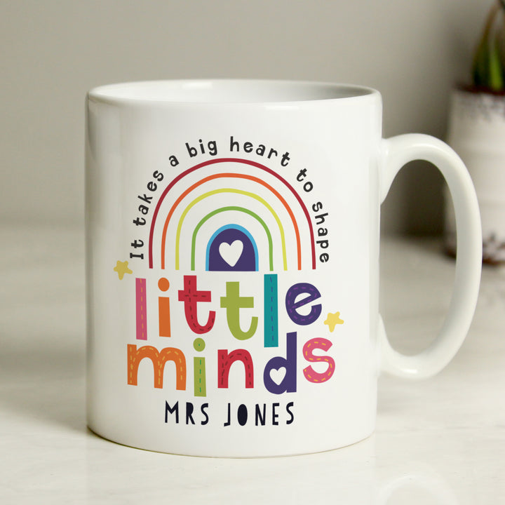 Personalised Shape Little Minds Mug - part of the Gifts Finder Personalised Teacher Gifts collection