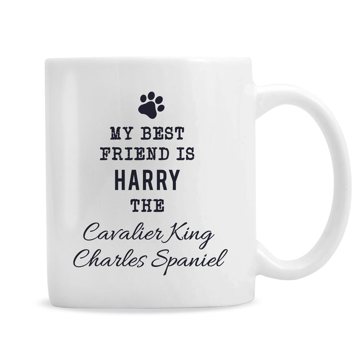 Buy Personalised Paw Print Dog Breed Mug at www.giftsfinder.co.uk