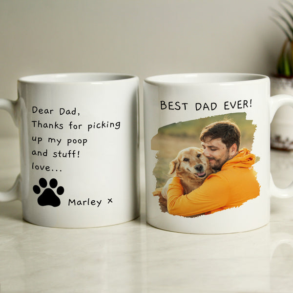 Buy Personalised Free Text Pet Photo Upload Mug available now at www.giftsfinder.co.uk