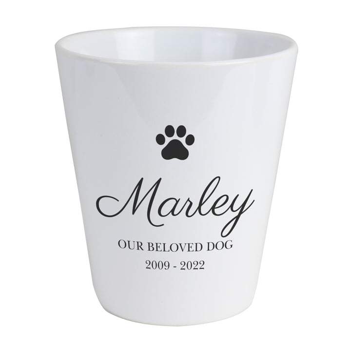 Buy Personalised Paw Print Plant Pot at www.giftsfinder.co.uk