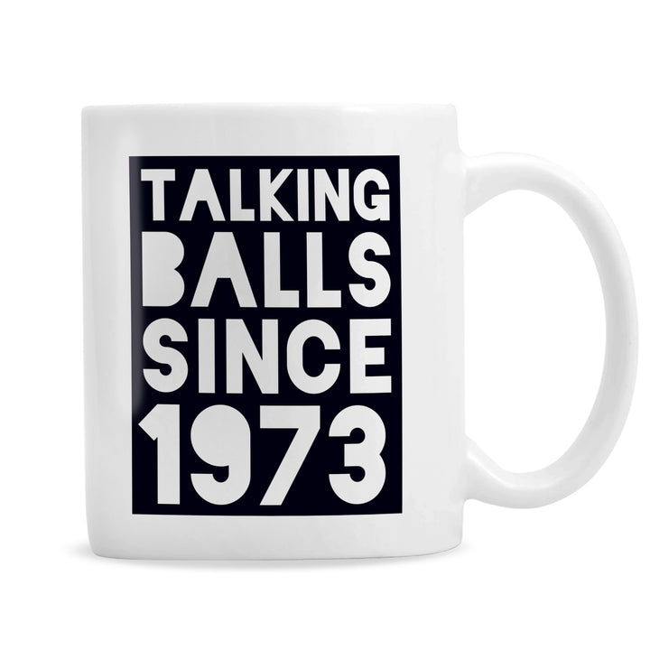 Personalised Talking Balls Since Mug in gift category Personalised Mugs