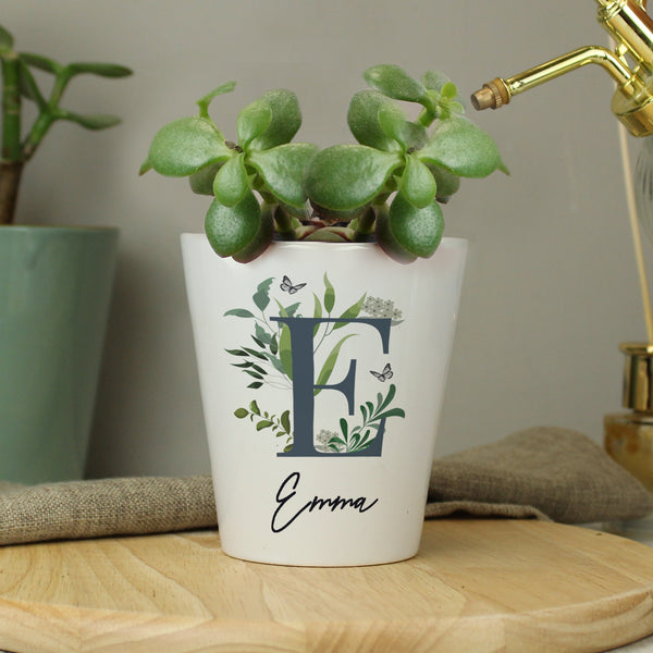 Buy Personalised Botanical Plant Pot available now at www.giftsfinder.co.uk