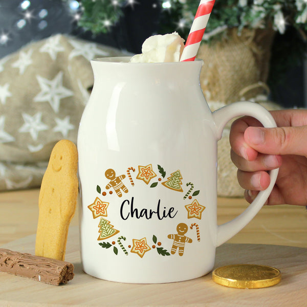 Buy Personalised Christmas Milk Jug available now at www.giftsfinder.co.uk