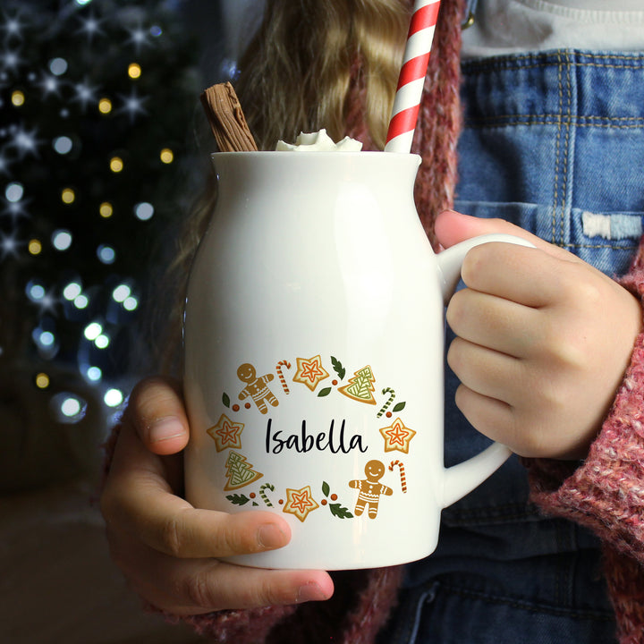 Buy Personalised Christmas Milk Jug available now at www.giftsfinder.co.uk