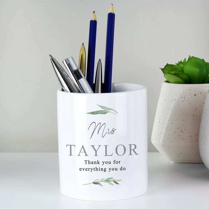 Buy Personalised Free Text Botanical Ceramic Storage Pot available now at www.giftsfinder.co.uk