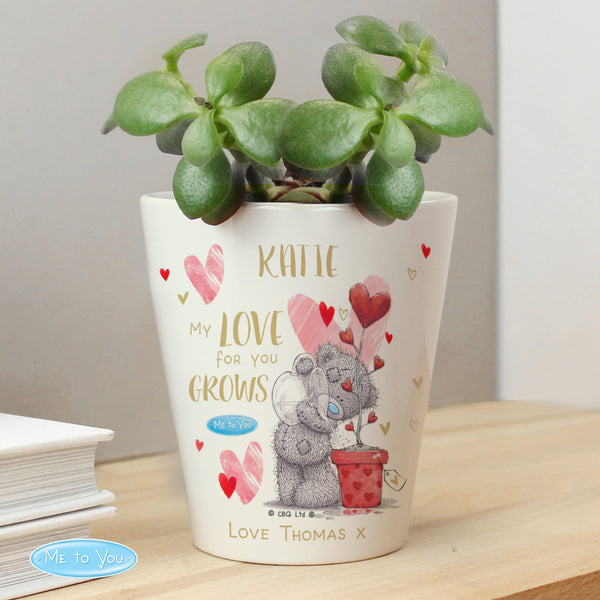 Buy Personalised Me To You Hold You Forever Plant Pot available now at www.giftsfinder.co.uk