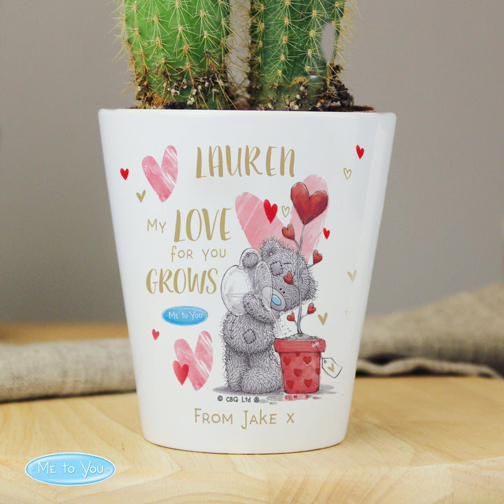 Buy Personalised Me To You Hold You Forever Plant Pot available now at www.giftsfinder.co.uk