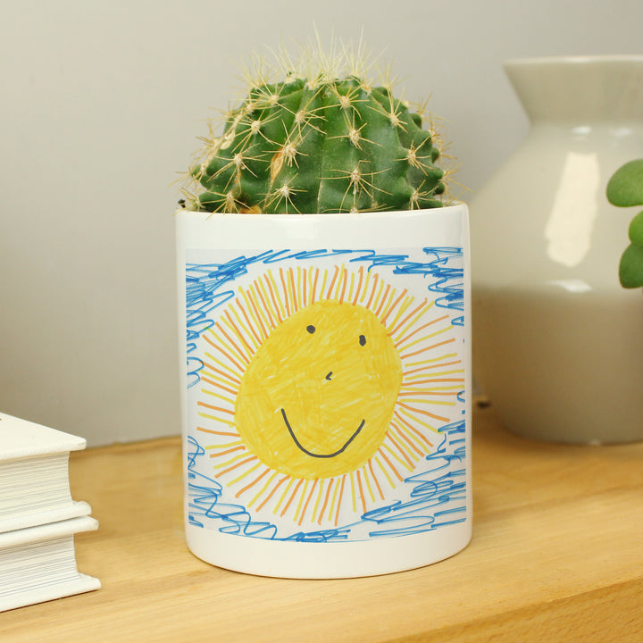 Buy Personalised Childrens Drawing Photo Storage Pot available now at www.giftsfinder.co.uk